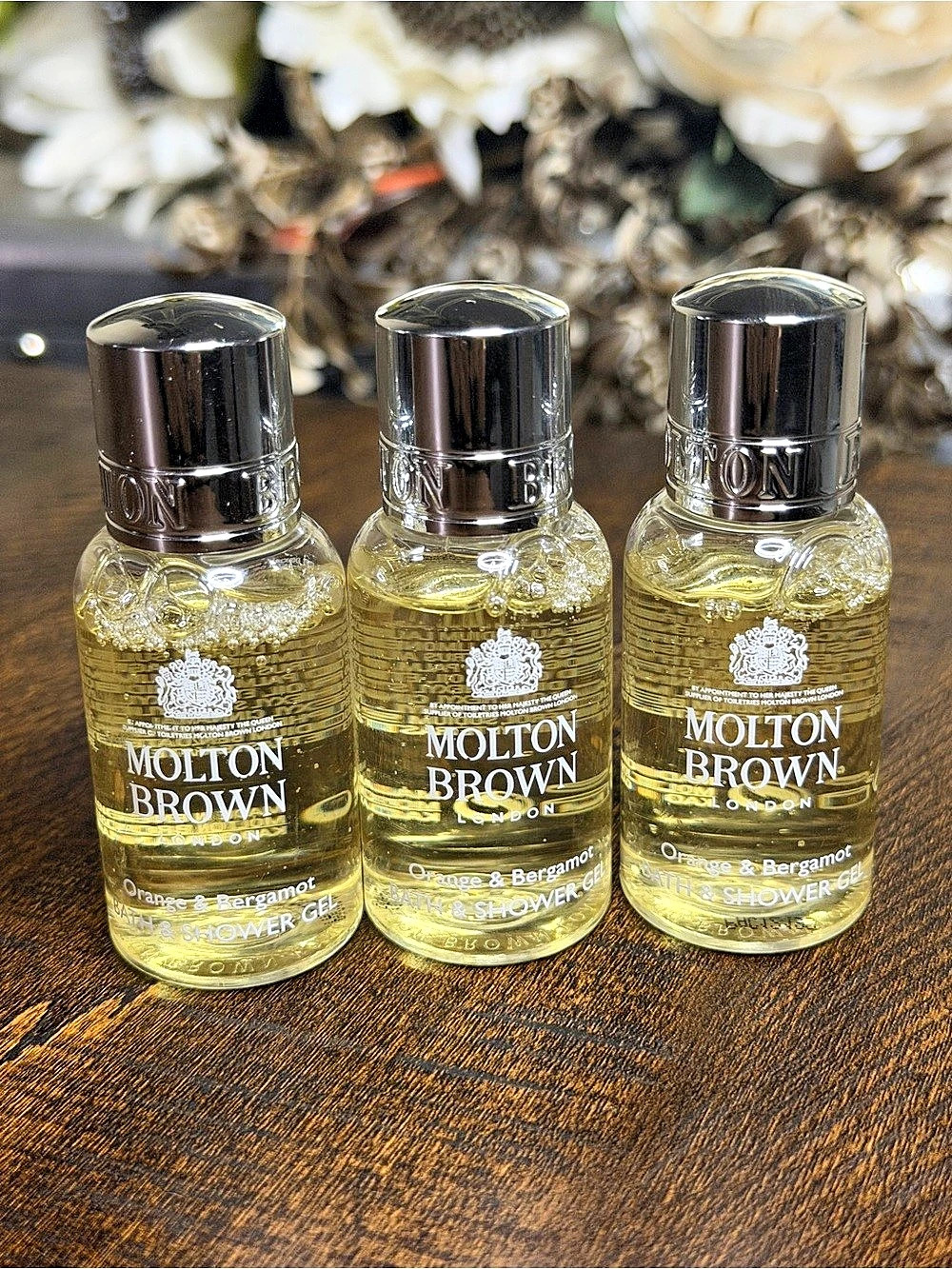 Molton Brown Orange & Bergamot Bath & Shower Gel 3-Piece Travel Set NWT